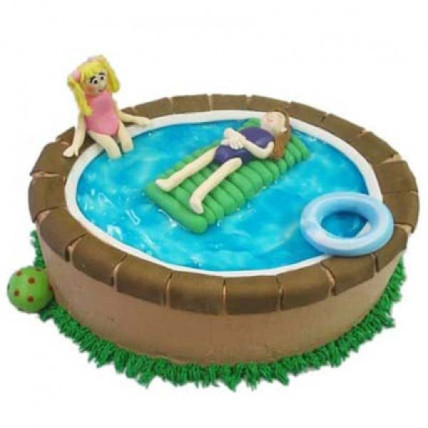 Swimming Pool Cake