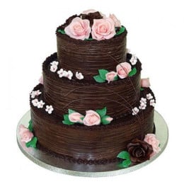 3 Tier Chocolate Creamy Cake