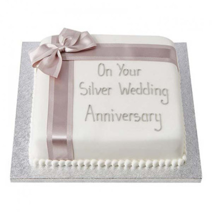 25Th Year Fondant Cake