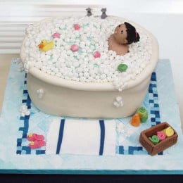 Lady In Bathtub Cake