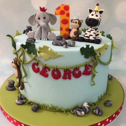 Zoo Animal Cake