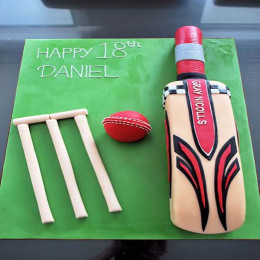 Cricket Bat Cake