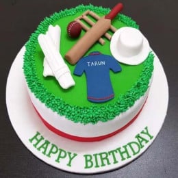 Fondant Cricket Cake