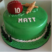 Cricket Ball Cake