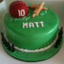 Cricket Ball Cake