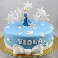 Elsa Snowflakes Cake