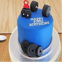 Dumbbell Gym Cake