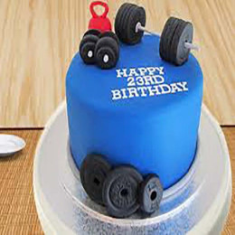 Dumbbell Gym Cake