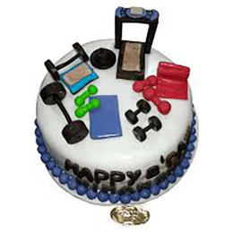 Gym Equipments Cake