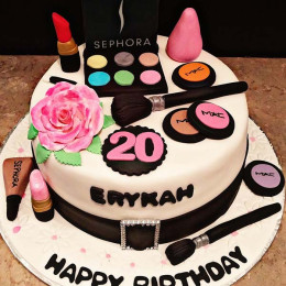 Make-Up Birthday Cake