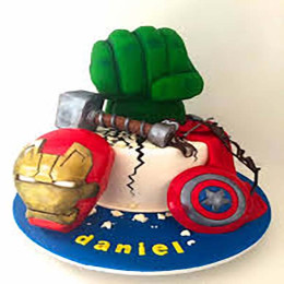 Avengers Birthday Cake