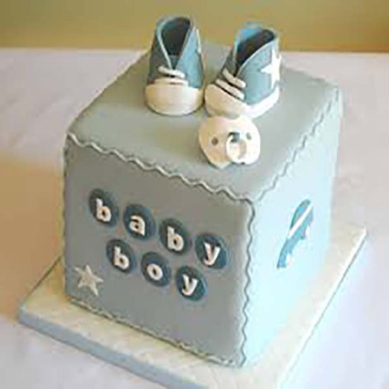 Baby Boy Shoe Cake