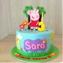 Adorable Peppa Pig Cake