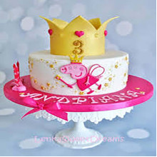 Peppa Crown Cake