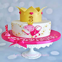 Peppa Crown Cake