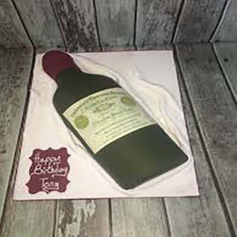 Wine Bottle Cake