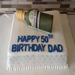 Wine Birthday Cake