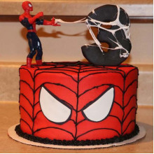 Spiderman Theme Cake