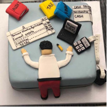 Merry Accounting Cake