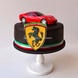 Red Ferrari Cake