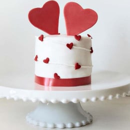 Heart Shower Cake