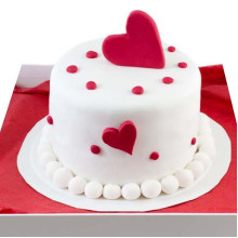 Twinning Hearts Cake