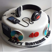 Headphone Connected Cake