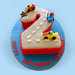 Car Race Birthday Cake