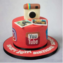 Social Butterfly Cake