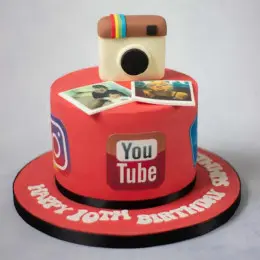 Social Butterfly Cake