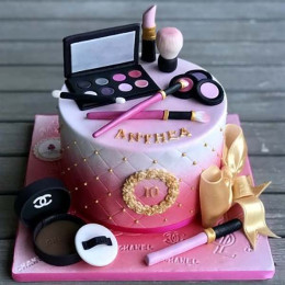 Rouge Makeup Cake