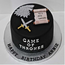 Dark Game Of Thrones Cake