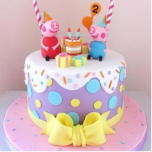 Peppa n George Party Cake