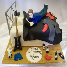Moody Strings Cake