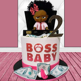 Lady Baby Boss Cake