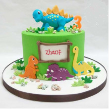 Dino Park Cake