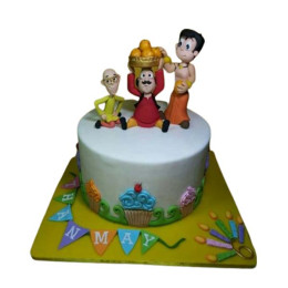 Motu Patlu Bheem Team Cake