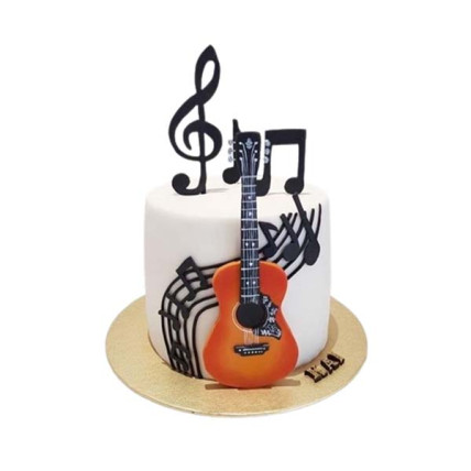 Bold Bass Guitar Cake