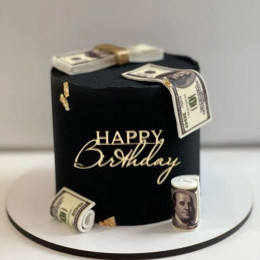 Black Money Cake