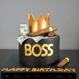 Crowned Boss Cake