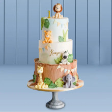 Cutest Animal Gang Cake