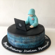 Hooded Coder Cake