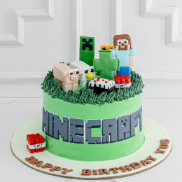 Minecraft Bliss Cake