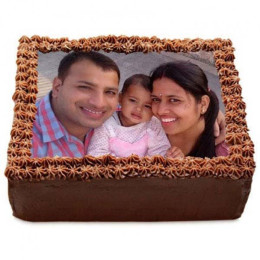 Delicious Chocolate Photo Cake