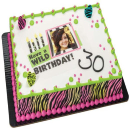 Joy 30 Photo Cake