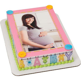 Mom To Be Photo Cake