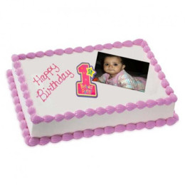 Photo Cake Chocolate Sponge