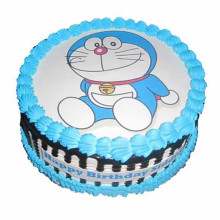 Doraemon Round Photo Cake