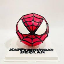 Spider Mask Pinata Cake