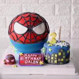 Spidy Pinata Cake
